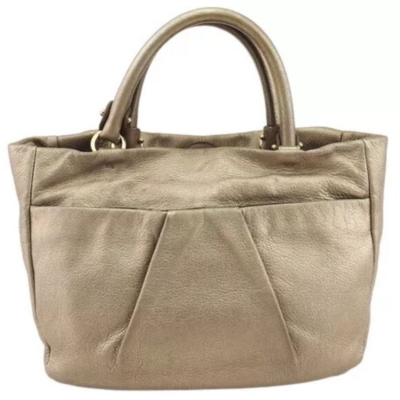 Salvatore Ferragamo Handbag Vara Leather x Gold Hardware Authentic Used - Picture 2 of 10